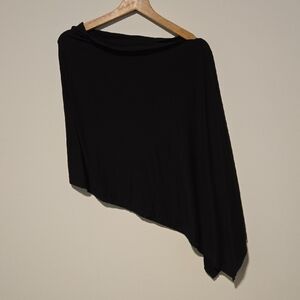 Kerisma Black Asymmetrical One-Sleeve Top
